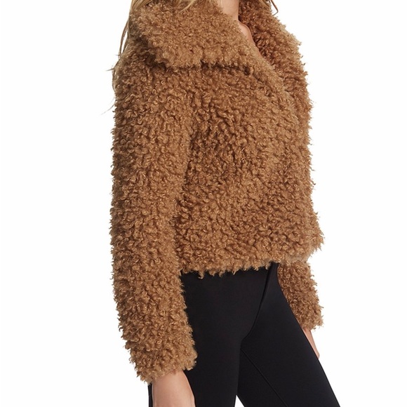 Jessica Simpson | Burro Brown Sasha Faux Fur Jacket Size Small - Picture 3 of 13